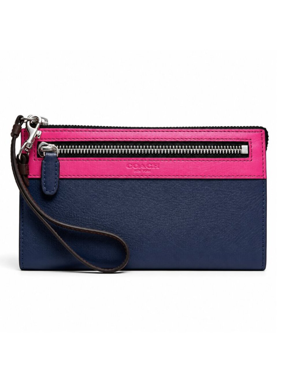 Coach Legacy Colorblock Zippy Wristlet Wallet, New - Picture 3 of 15